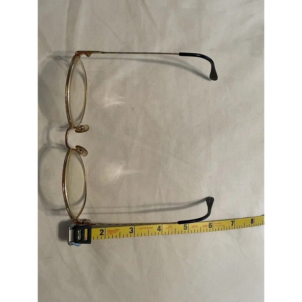Vintage Balmain‎ Paris 2 Eyeglasses Gold Full Rim Zyloware 021 53[]17-140 France